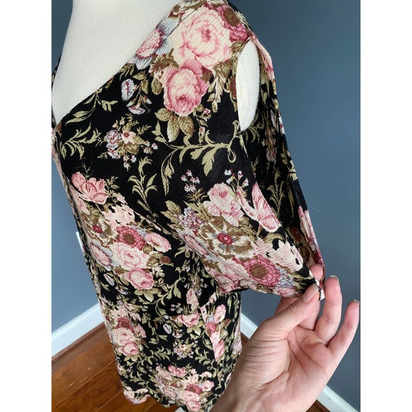 Vintage 90s floral button down dress, size S/M - Picture 7 of 7